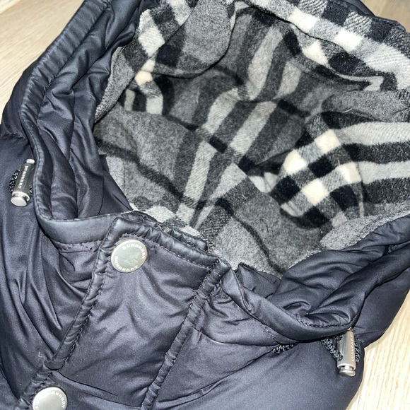 Burberry Down Fill Check Lined Black Customizable Puffer Jacket - Picture 5 of 14